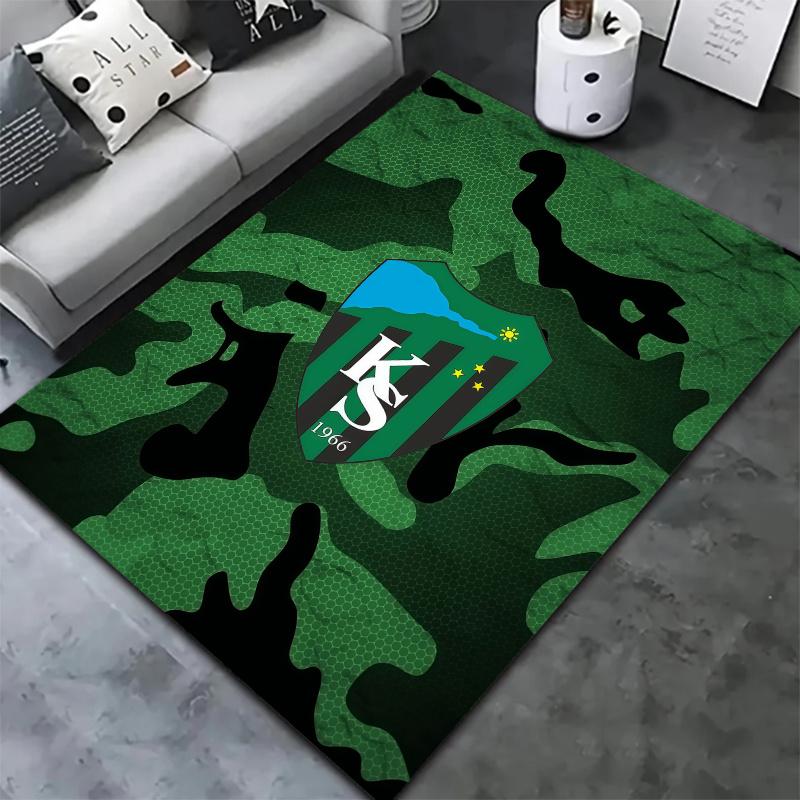 Green Camo Football Crest Carpet Rug For Living Room Bedroom Home Sofa Decoration Kids Play Nonslip Floor Mat
