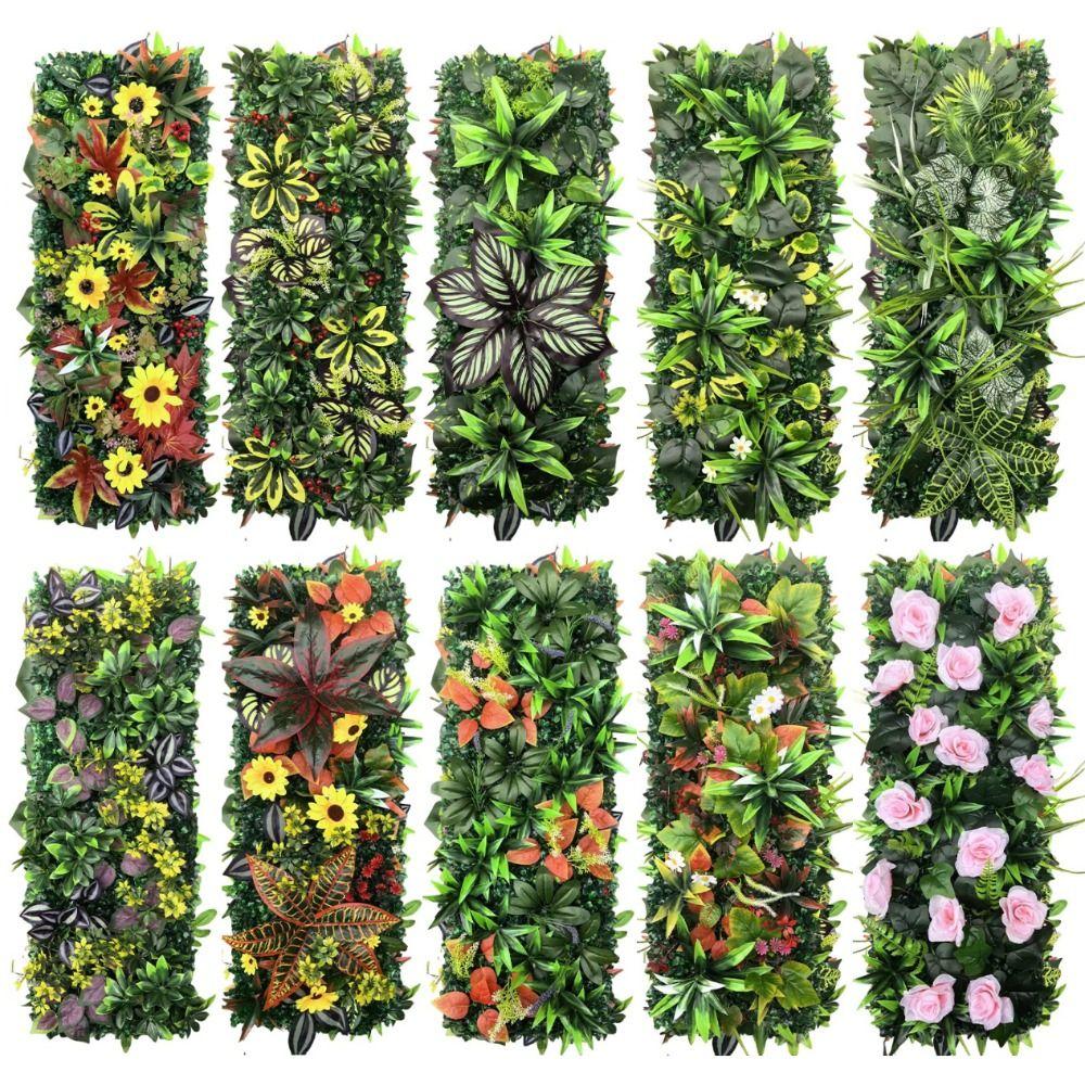 Blume Künstliche Pflanze Wandpaneel DIY Künstliches Farnkraut Haus Garten Zaun