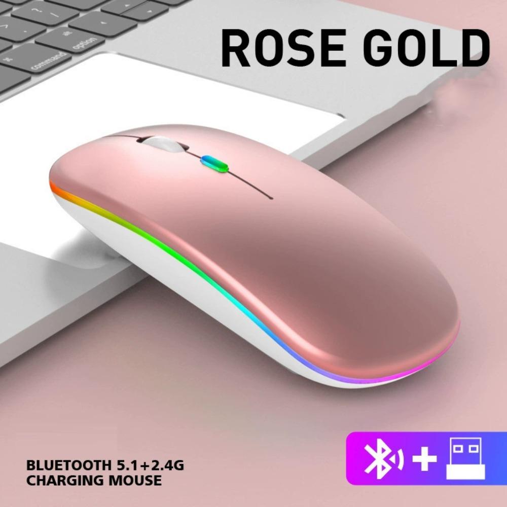 Colorful Wireless Mouse LED Light Gaming Bluetooth Mouse Computer Silent Mouse  Office/Home