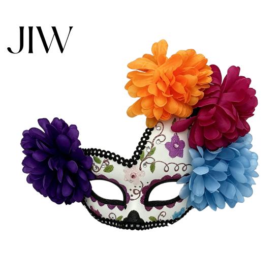 Máscara de Crânio Leve Design Halloween Baile de Máscaras Máscara, Flor Mexicana Dia dos Mortos Unissex para Almofada de Olho Fantasia, Traje a Rigor, Festa Cosplay