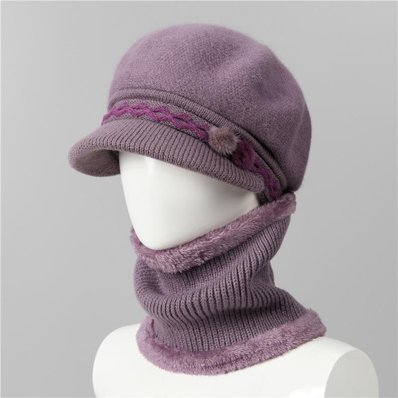 Mom Hat Female Winter Warm Old Man Granny Day Old Woman Knitted Wool Hat