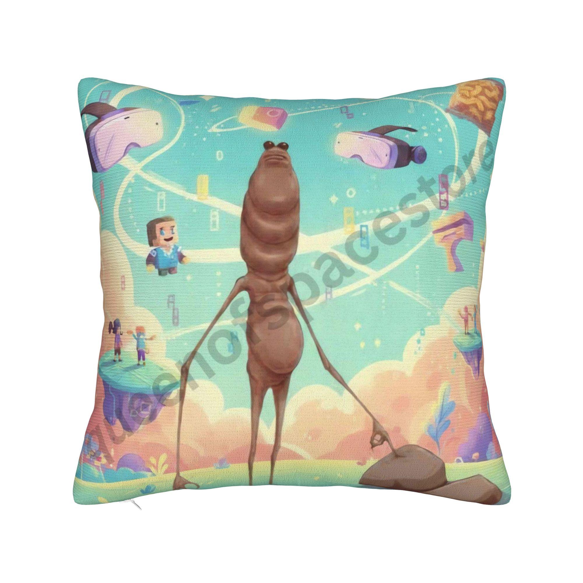 

Pillow Cover Different Marcus The Worm Fashion Pillow Case For Sofa Bedroom Home Decor Pillowcases 12x12Inch