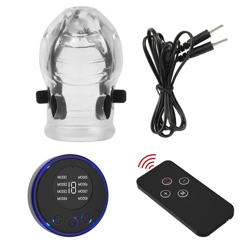 Electro Shock Penis Massager Vibrators Glans Vibrator Penis Trainer Ring Delayed Ejaculation Penis Vibrator Sex Toys for Men
