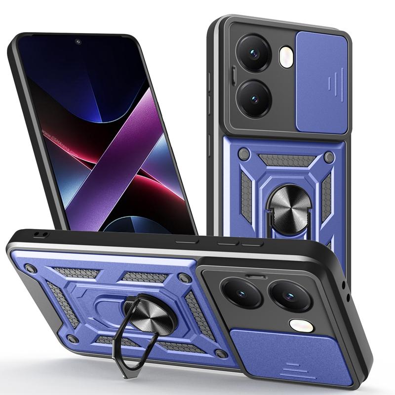 Magnetic Stand Funda for POCO X5 X6 X7 Pro Case Armor Slide Camera Ring Holder Protection Cover for Xiaomi POCO X7 X6 X5 5G Capa