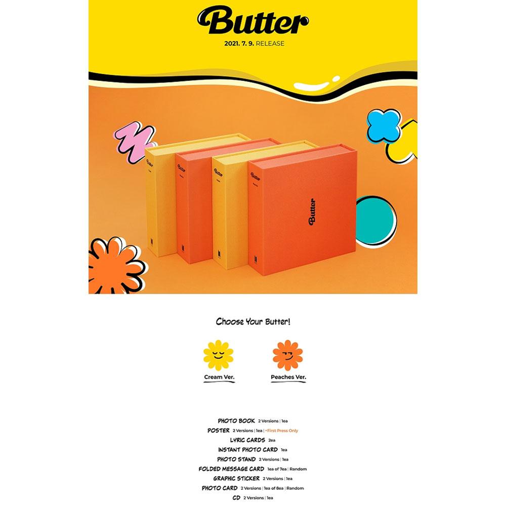 BTS Butter (Random Ver.) Album + 3 Gifts