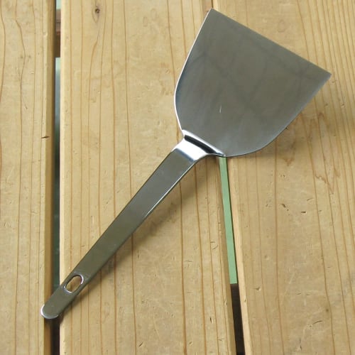 Nagao Tsubame-Sanjo Okoshikin Okonomiyaki Spatula, 9.3cm Wide, Stainless Steel Handle, Made in Japan