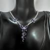 Elegant Zirconia Butterfly Tassel Necklace & Earring Set
