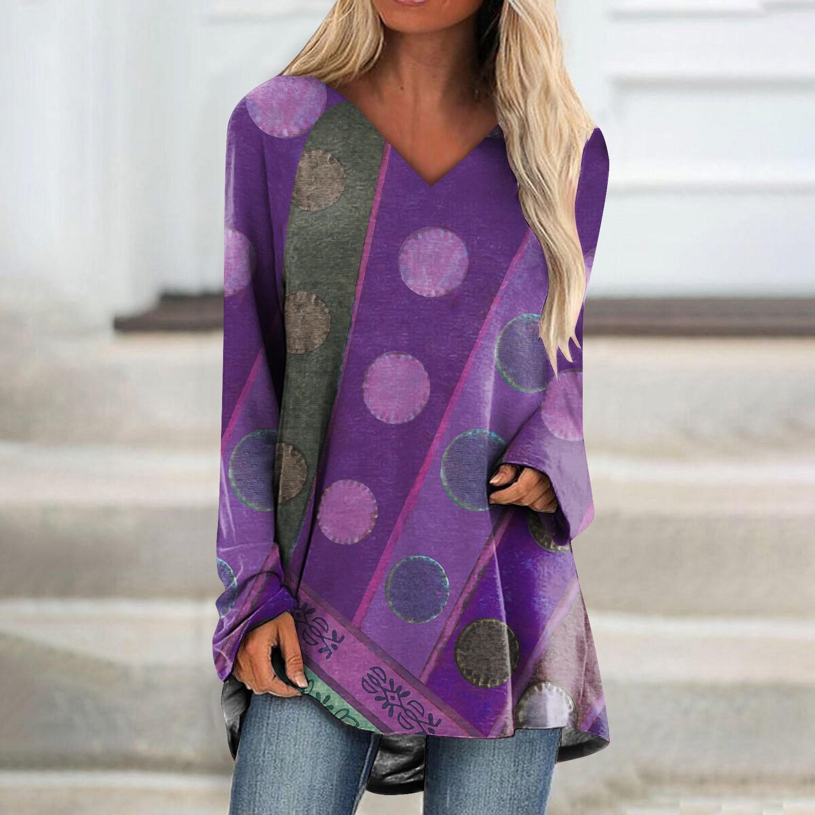 Женская модная повседневная футболка с принтом — фото 5