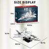 Technical USA F22 Raptor Stealth Strategic Fighter Building Blocks Supersonic Airplane Model Bricks Boy Toys Adult Gifts for Kid