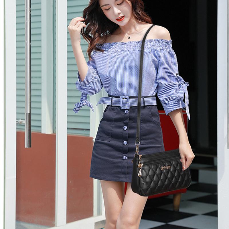 Hübsche Stickerei-Schultertasche für Damen, mehrere Taschen und großes Fassungsvermögen, Umhängetasche, modische Damentasche