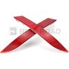 2Pcs Rear Bumper Reflector 63147240997 + 63147240998 Left Right Red Trim Compatible with BMW X5 E70 2009-2013