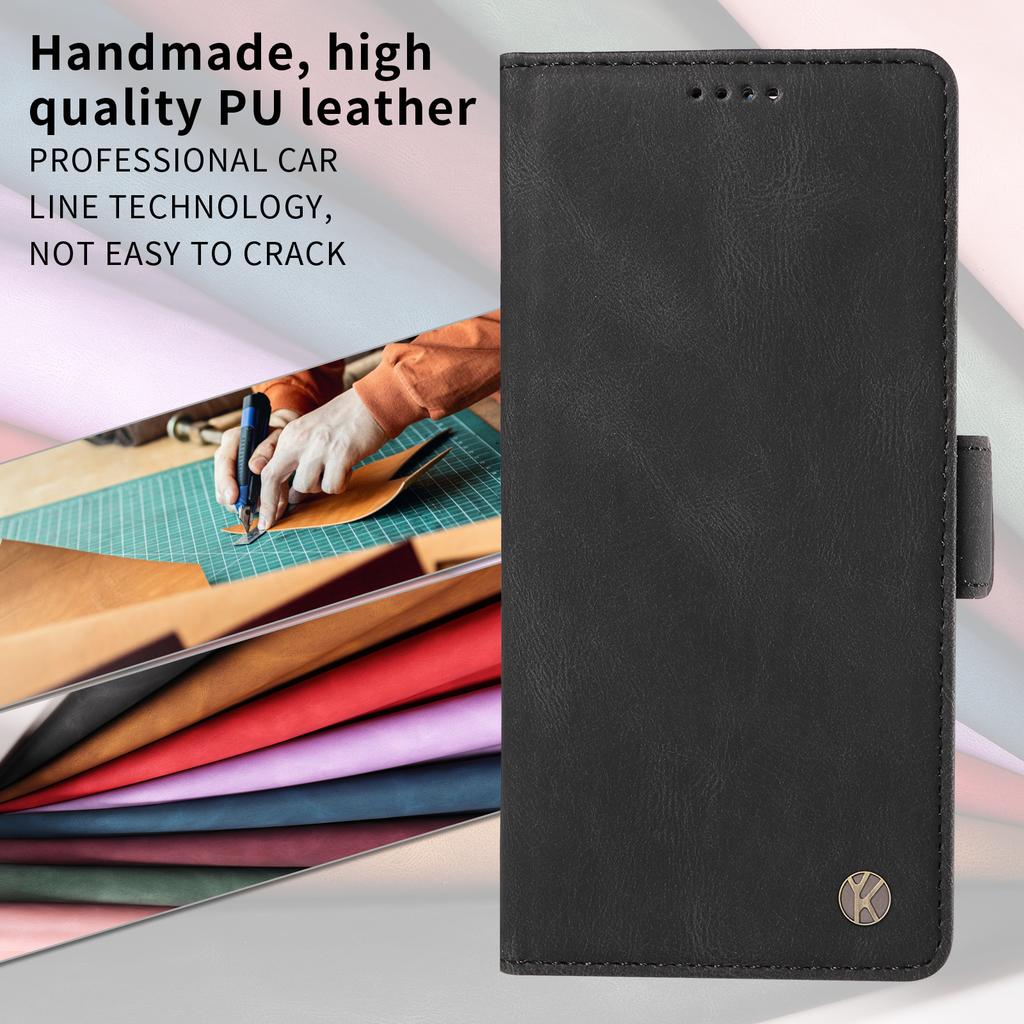 For Xiaomi Redmi 15C 4G (173mm) Leather Case YIKATU YK-005 Skin-touch Feeling Wallet Phone Cover