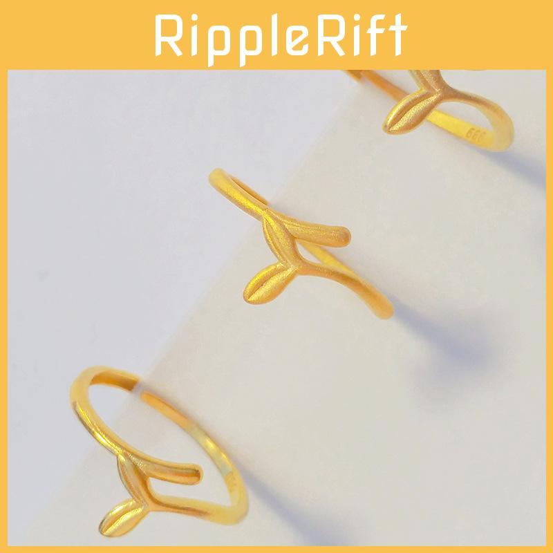 Stylish 2023 Fish Tail Ring For Women Beautifully Crafted Gold Plated Copper Accessory