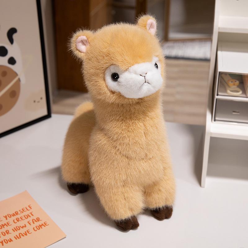 Adorable Realistic Alpaca Plush Sheep Zodiac Doll