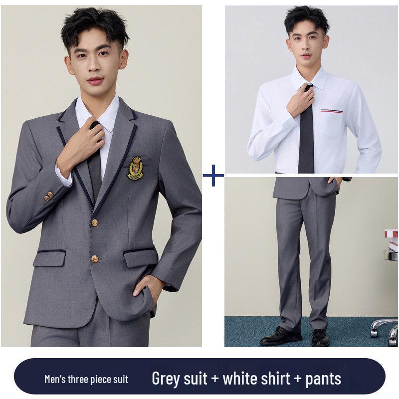 2026 Spring/Autumn College-Style Professional Suit Set for Men & Women - Student JK Uniform & Workwear