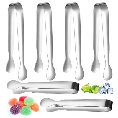 6 Stück Eiswürfelzange Verdicken Edelstahl Mini Zange Küche Lebensmittel