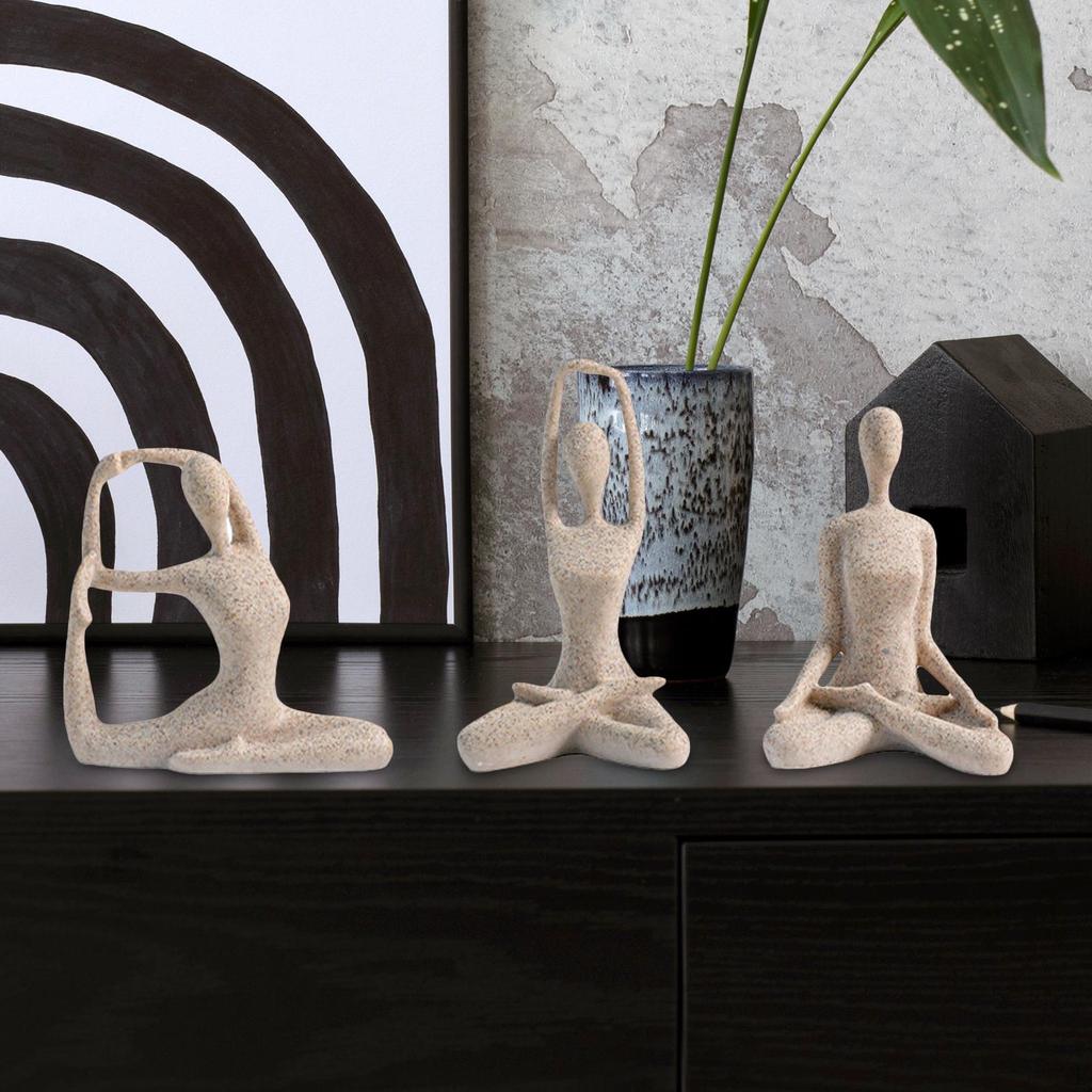 Statue for Women, 3 Pieces, Figurine, Modern And Creative Resin Craft Sculpture, Ornament