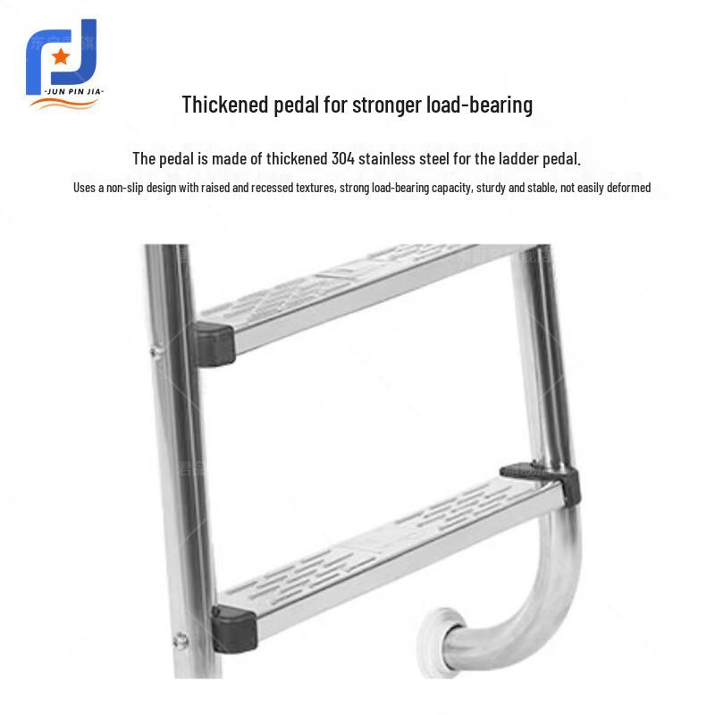 Surface Mount 304 Stainless Steel Swimming Pool Ladder