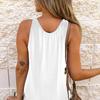 Vară Femei Fashion Neregulat Hollow Tank Top Camolă din șifon liber