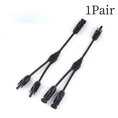 1 Paar Y-Zweig Parallelschaltung 30A 1000V Elektrischer Solarstecker Photovoltaik Solarpanel Kabel Draht Verbinden