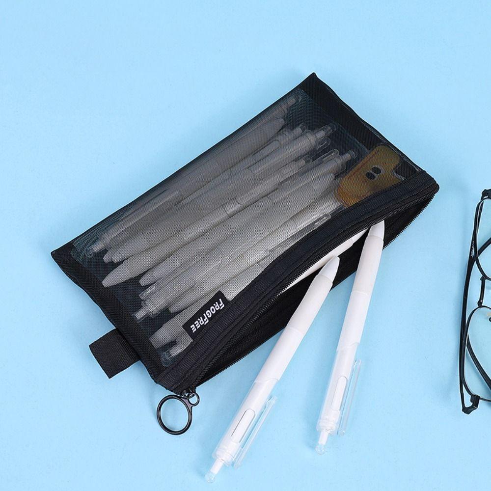 Korean Version Net Pen Bag Ins Stationery Storage Bag Portable Pencil Bag  Student