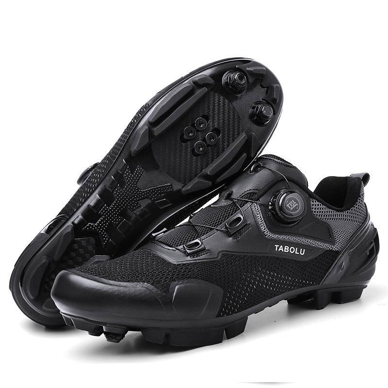 Breathable bike shoes cycling shoes men's and women's road bike lock shoes mountain bike power shoes