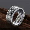 Anillo Pixiu Feng Shui Chino Plata Plateada Monedas de Cobre Anillos Ajustables para Mujeres Hombres Amuleto Riqueza Joyería de la Suerte Regalo de Cumpleaños