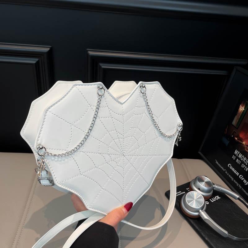 

Niche Special-shaped Bag Sweet Girl Cool Spicy Style Love Cross-body Personalized Dark Spider Web Shoulder Female