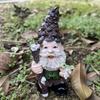 Fun Garden Garden Outdoor Pine Cones Percy Woodland Gnome Statue Dwarf Elder Resin Sculpture Ornament Decoration