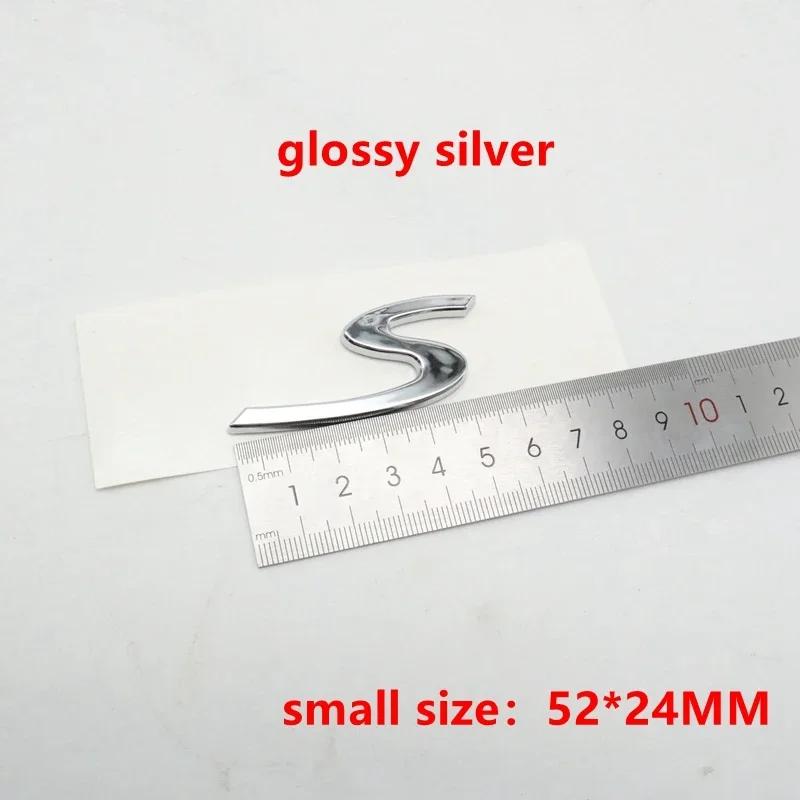 1Pc Car Rear S 4 GTS Letter Emblem Tail Door Trunk Sticker Styling Logo Badge For Panamera Macan Taycan 911 718