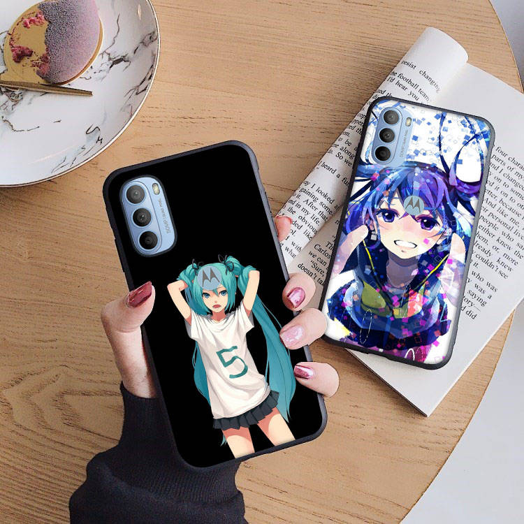 AD73 Hatsune Miku Vocaloid Black Case for Samsung Note 20 Lite S24 Ultra S23 S22 A05 A06 A11 A71 A15 A16 A13 A24 A25 A33 A52 A53 M55 M35 Sofe Cover