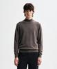 JRIUM Cashmere Blend Essential Mock Neck Knit Brown