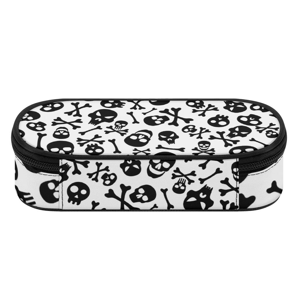 Pencil Case Neat Design 300D Polyester Smooth Zipper with Main Compartment Mesh Pocket and Pen Slots for School and Study