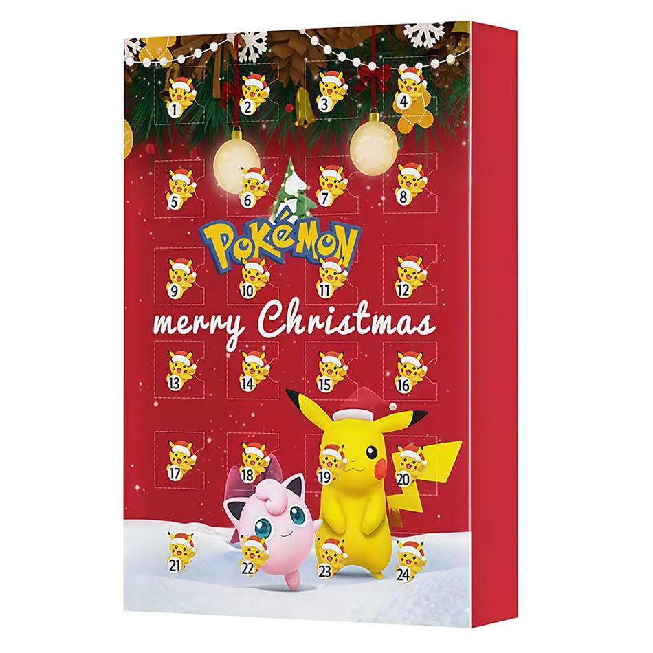 24 Stück Set Pokemon Figur Weihnachten Halloween Adventskalender Geschenk Kawaii Pikachu Anime Figural Action PVC Modell Kinderspielzeug Geschenke