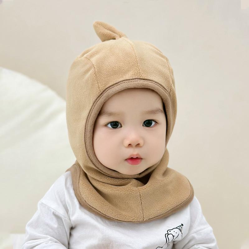 Baby Hat Scarf set Toddler Polar Fleece Warm Hats Winter Infant Ear Protection Hats for Cold Weather Kids Balaclava Beanie Caps