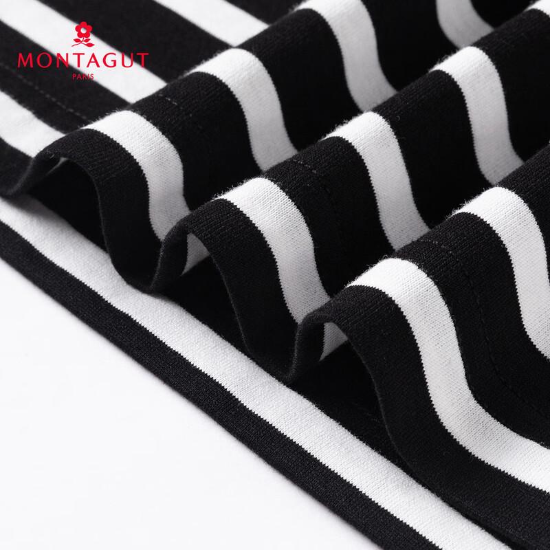 MONTAGUT Men's Jacquard Stripe Polo Shirt