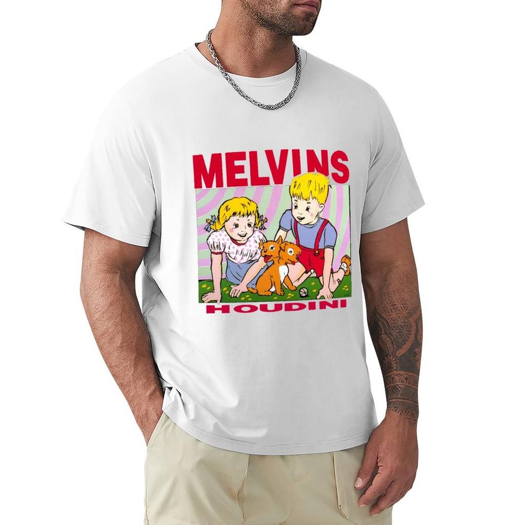 Summer Tee-shirt Black Male Top Tees Summer Tshirt Melvins - Houdini T-Shirt Humor T Shirt Short Sleeve O-neck Brand T-shirt