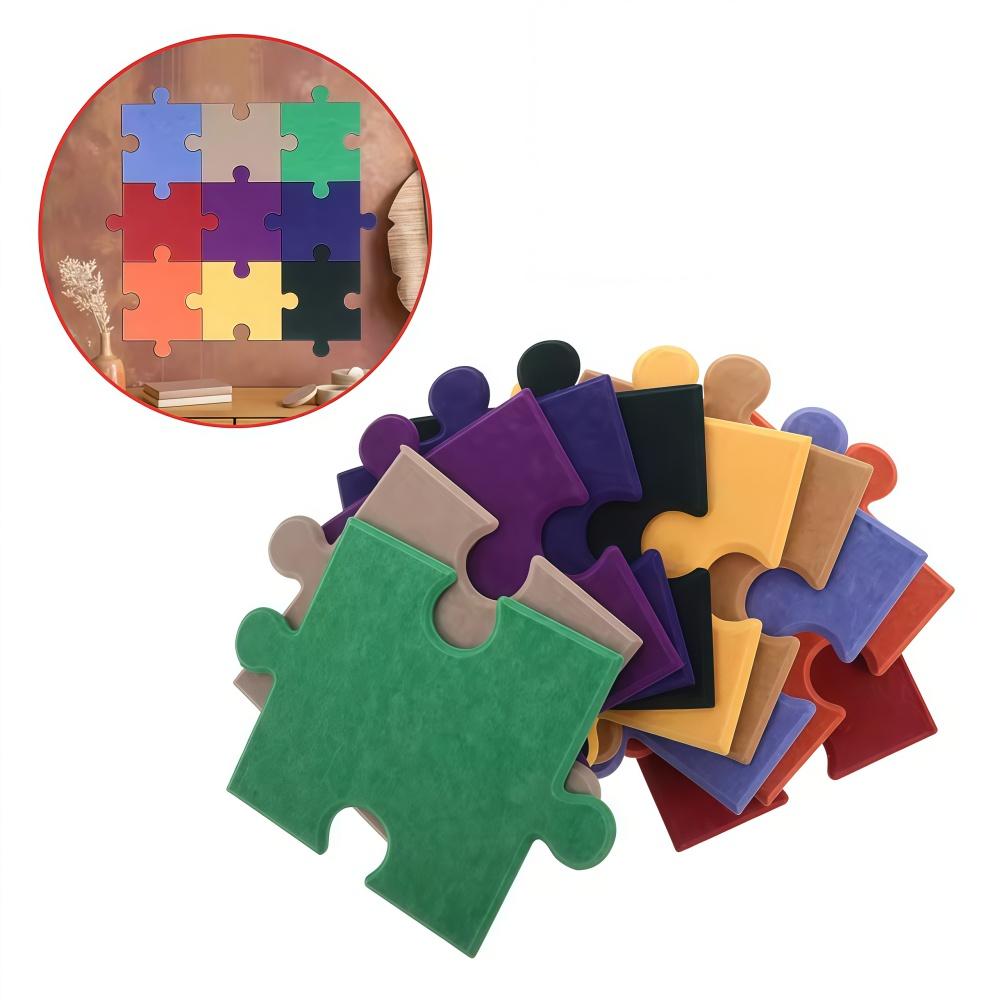 1PC Felt Bulletin Board Tiles DIY Jigsaw Wall Panels Creative Wall Decor for Playroom Bedroom Photo Background Display
