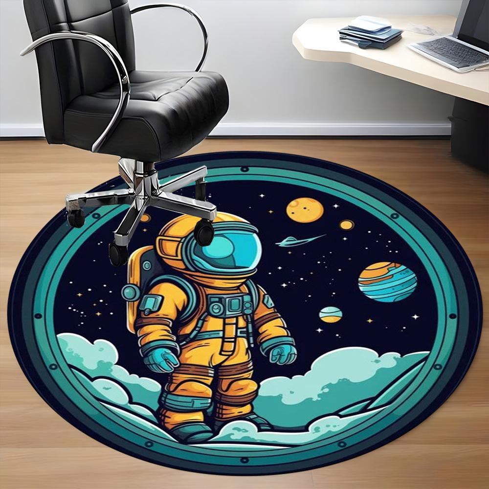 1pc Astronaut Chair Carpet for Office, Soft Flannel Throw Mat, Perfect for Office,Holiday Party Decoration Choice Yy251113193