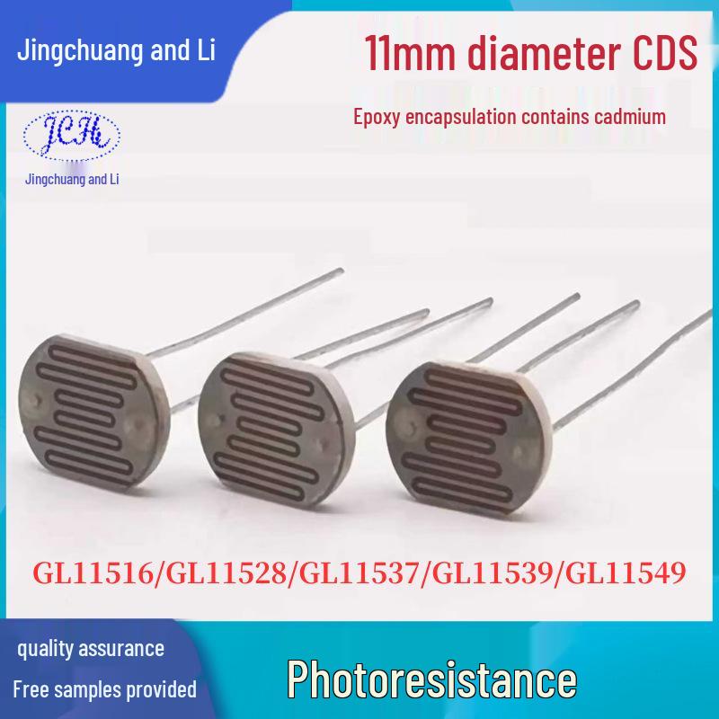 

Jingchuang GL11 Series Photoresistor (Diameter 11mm Through-hole) 20-50K Range