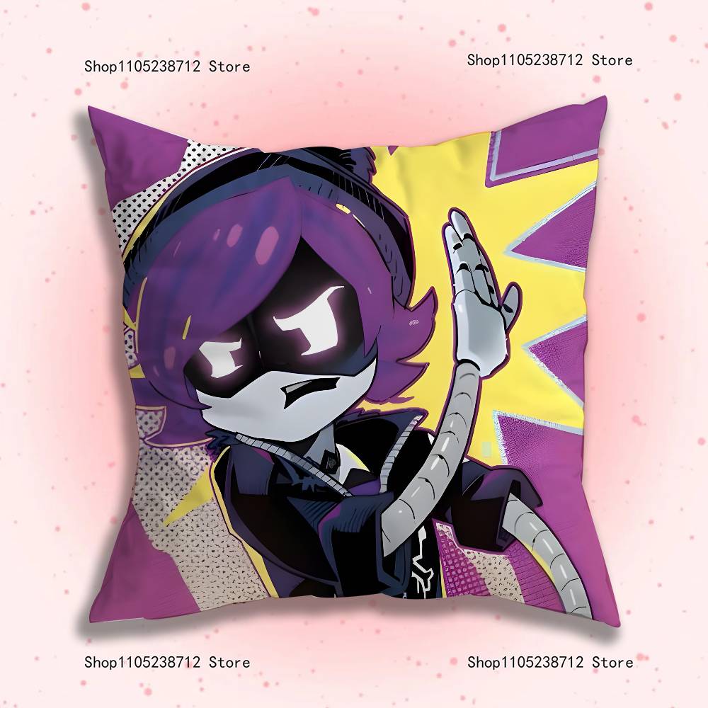M-Murders D-Drones Anime L-Laple Pillow Case Plush Pillow Cases Home Decoration Pillow Cover for Sofa Bed Chair Living Room