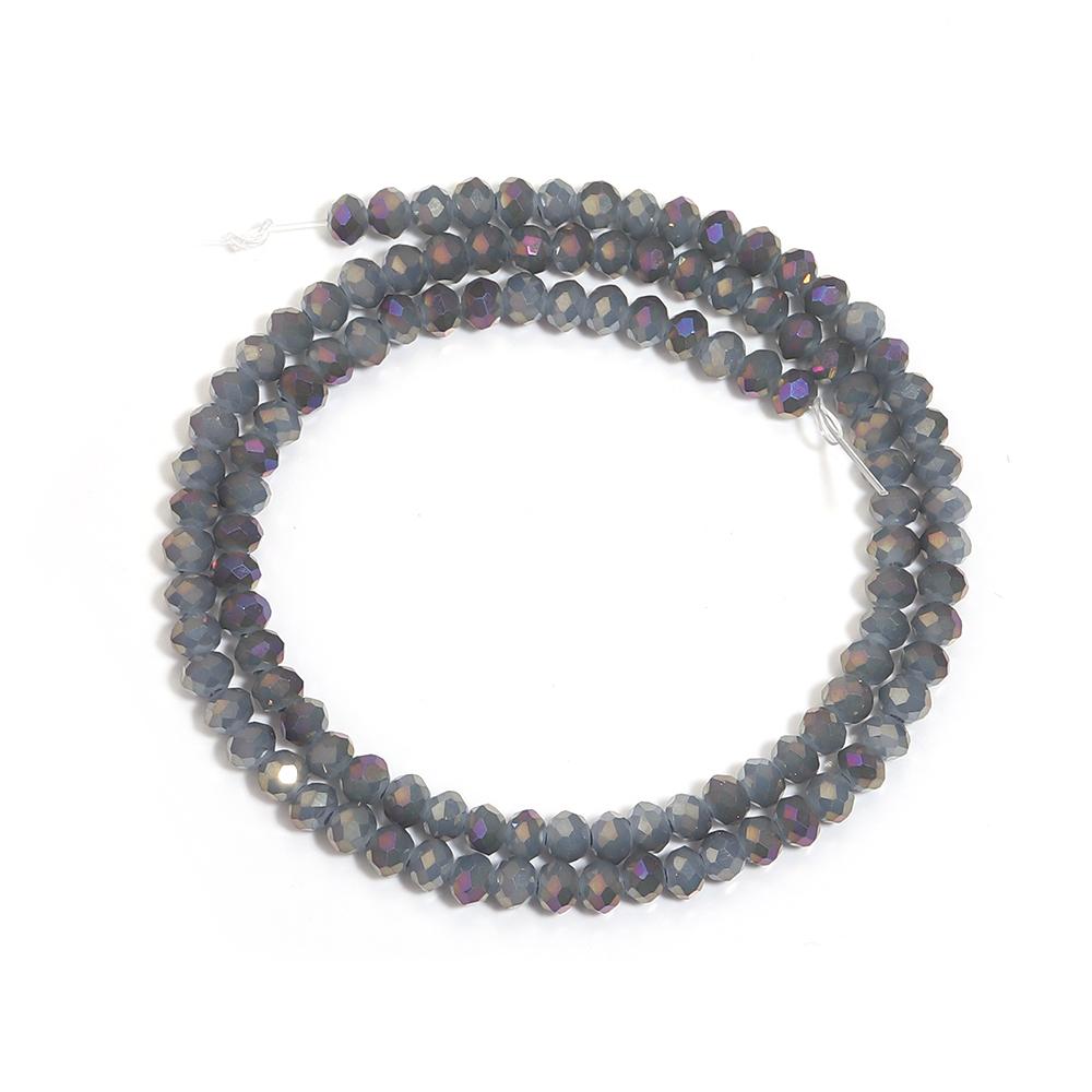 4/6/8mm Faceted Crystal Beads Purple AB Glass Beads Loose Spacer Beads For DIY Jewelry Making Bracelets Necklace Accessories