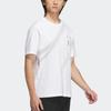 Adidas Striped Print Sports Casual Short Sleeve T-Shirt Men Tops White IA8092
