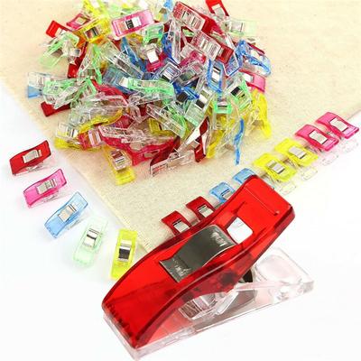 50PCS 2.7*1*1.5CM Small Clip, Colorful Hemming Positioning Fixed Clip for Home Clothes Clipping