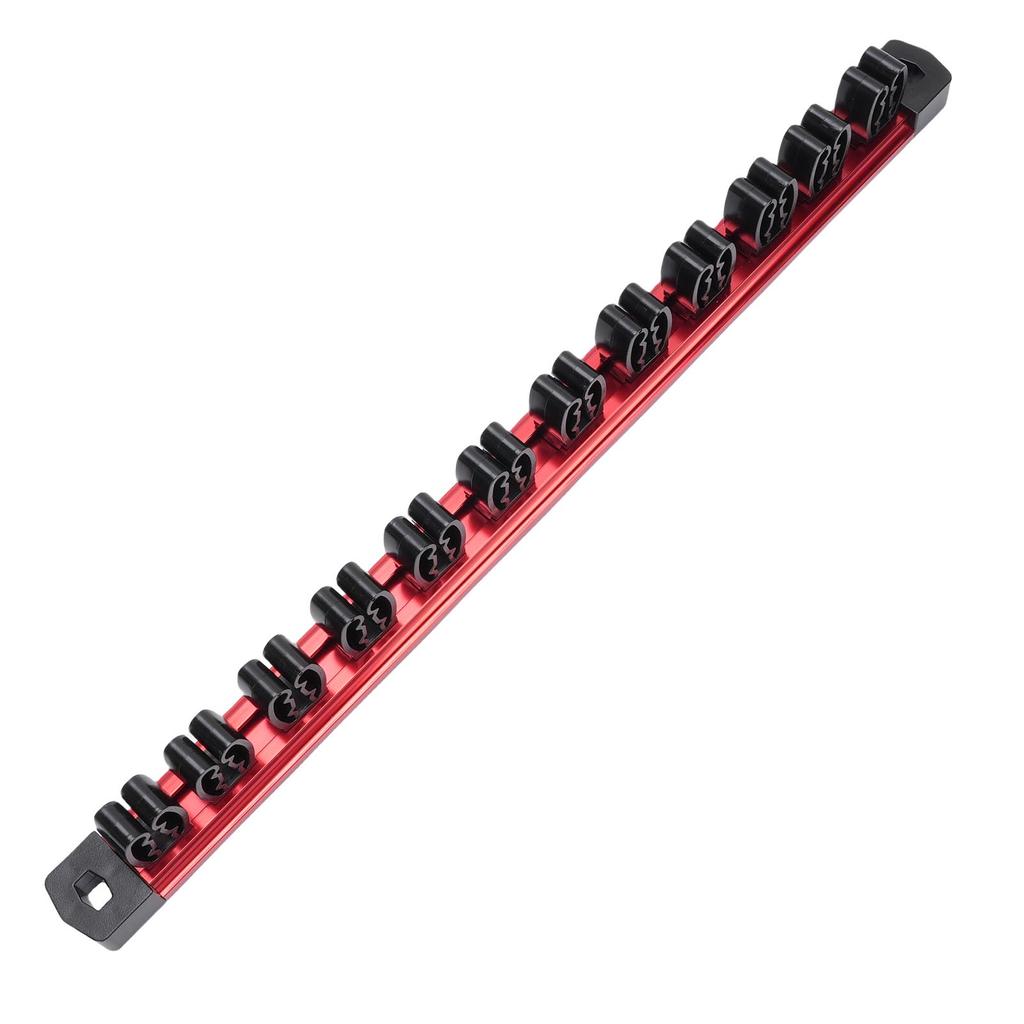 Magnetic Screw Driver Organizer 12 Slots Aluminum Rail Wrench Tool Holder for Hardware Display