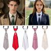 Pre-tied Chain Necktie Pearl Bowtie Fashion Cravat  School Uniform