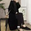 Women's V-Neck Long Sleeve Knitted Cardigan - 2023 Autumn/Winter Casual Loose Sweater Coat