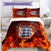 England Football Printed Bedding 3 Piece Set Cozy Breathable Bed Cover Set As Housewarming Holiday Gift