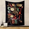 "Steampunk Gears and Explosive Art" Patterned Tapestry Home Decor, Suitable for Bedroom and Living Room, Gift