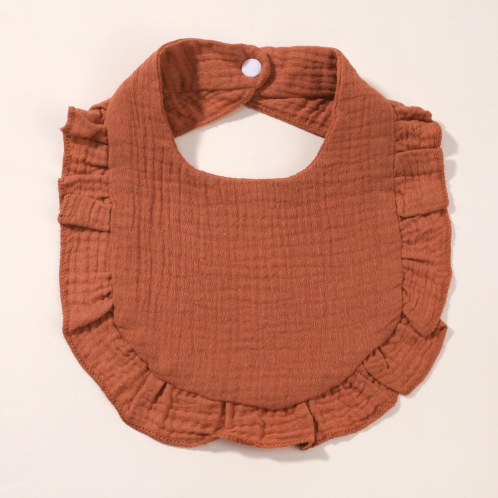 

Слюнявчики для новорожденных, детские отрыжки, детские вещи, кормление, бандана для слюны, слюнявчик, полотенце для слюны, детский с рюшами, однотонный, слюнявчик, детские аксессуары One Size